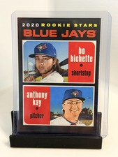 2020 Topps Heritage #52 Blue Jays 2020 Rookie Stars (Bo Bichette / Anthony Kay)