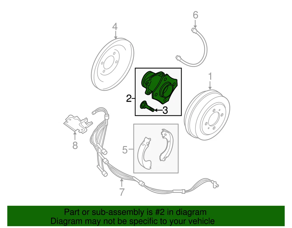 Nissan Sentra 2007-2012 genuino - Conjunto de buje 43202-ET010 Foto 3 de 3