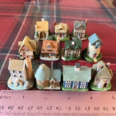 Tetley Tea Folk Houses/PG/LENOX - Lot Of 11 Miniature Houses