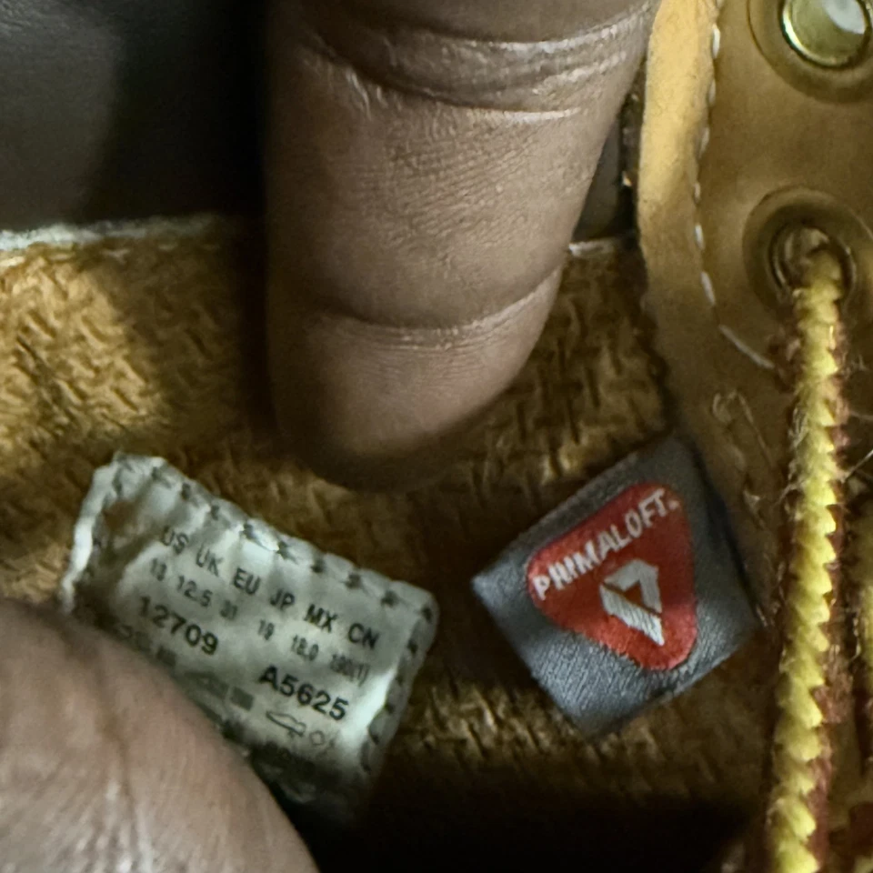 Timberland Niño Pequeño Premium 6 Pulgadas Impermeable Bota Trigo Nubuck Talla 13C Foto 2 de 4