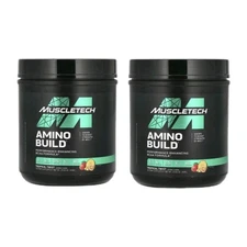 Lot of 2 Muscletech, Amino Build, Tropical Twist, 21.64 oz (614 g)