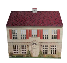 Steelcraft Playsteel Dollhouse Tin Litho 2 Story Colonial Vintage, See Desc