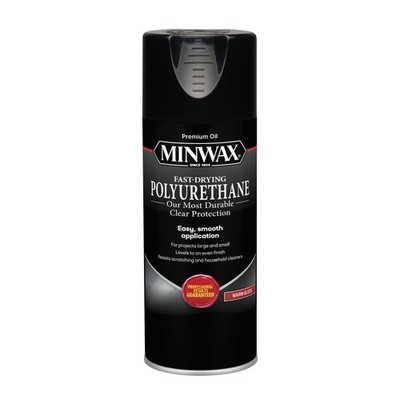 Minwax Fast Drying Polyurethane Spray, Protective Wood Finish, Clear/Warm Gloss,