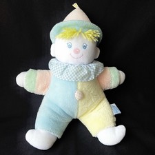 VTG Eden Pastel Clown Wind Up Musical You Are My Sunshine Plush Toy 12  WORKING