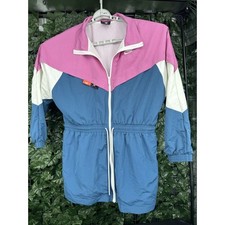 Nike Woman  s Sz Small Icon Clash Colorblocked Track Jacket Tranch Oversized