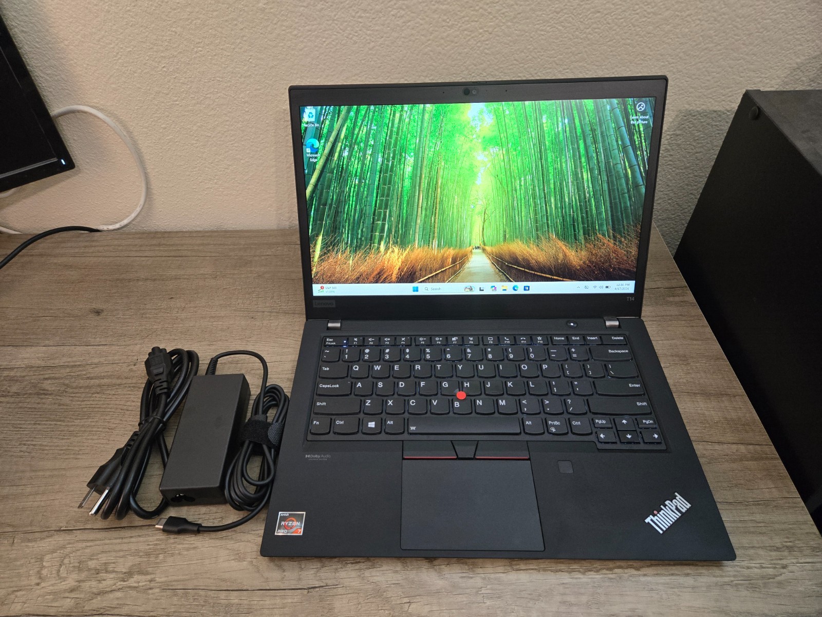 Lenovo ThinkPad T14 Gen 2, 14-Inch Laptop, with AMD Ryzen 7 PRO 5000 Series, 512 GB SSD (Solid State Drive), Windows 11 Pro