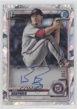2020 Bowman Chrome Prospects Atomic Refractor /100 Ben Braymer #CPA-BB Auto 0a3