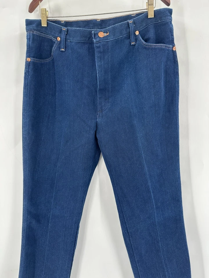 Jeans ajustados elásticos corte vaquero vintage de 38x34 para hombre Wrangler 947STR EE. UU. Foto 2 de 4