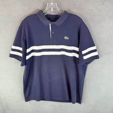 Lacoste Sport Men Polo Shirt 2XL XXL Short Sleeve Cotton Casual Golf Striped