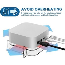 Acrylic Desk Stand Desktop Holder, Desk Organization Heat Dissipation Sturdy