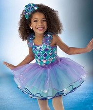 Dance Costume Intermediate Child Purple Wish Come True V2414Y Ballet Sequin Tutu