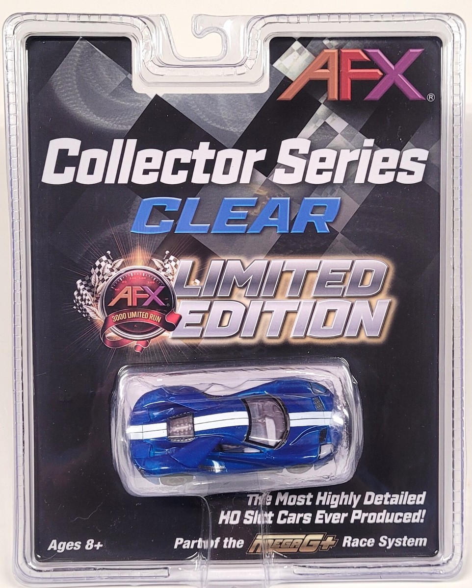 Racemasters AFX Mega G+ Ford GT Blue White #22018 Beers
