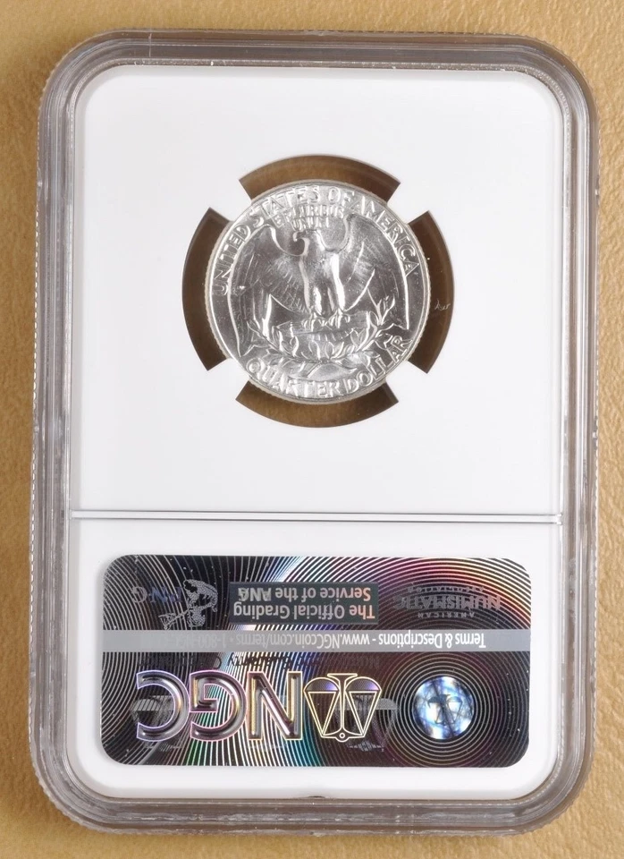 1958 P Washington Quarter 'Type B Reverse' NGC MS65 - Image 2 of 2