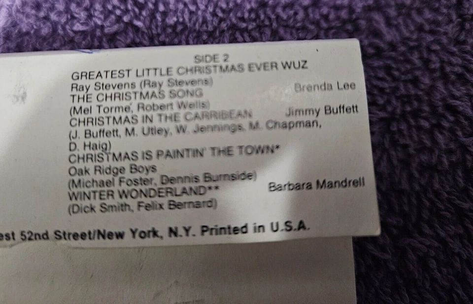 TENNESSEE CHRISTMAS audio music holiday cassette tape Multi Artist 1985 country Foto 3 de 4