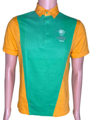 Vintage Levi's Movin' On 1984 Olympic Games Official Staff Uniform Polo Shirt M