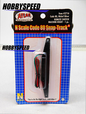 ATLAS N SCALE CODE 80 SNAP-TRACK REMOTE SWITCH MACHINE - RIGHT train ATL2716 NEW
