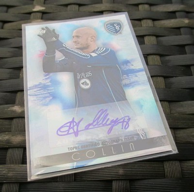 2013 Topps MLS # MA-AC Aurelien Collin Autogramm - SKC / Sporting Kansas City