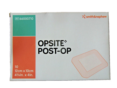  5x OPSITE Post-OP 10x12 cm Wundverband Wasserfest Steril Einzeln verpackt MHD! 