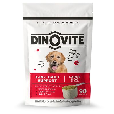 Probiotics for Dogs Promotes Healthy Skin & Coat w/OMG3 Large Dogs, 45+ lbs NEW