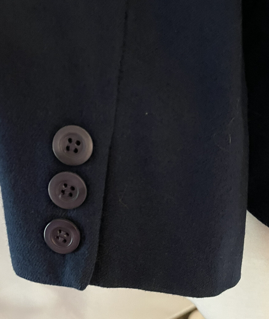 Vintage Pendleton Jacket Blazer 10P Navy Cropped … - image 4