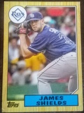 2012 Topps 1987 Mini #TM-41 P James Shields Tampa Bay Rays ⚾ FREE SHIPPING ⚾