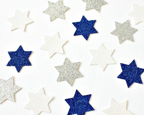Star Of David Confetti Birthday Party Decoration Wedding Bar Mitzvah Mazel Tov - Picture 7 of 12