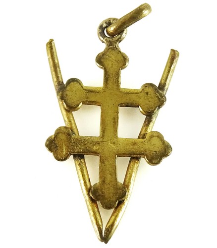 WWII Vtg Pendant Cross of Lorraine V 