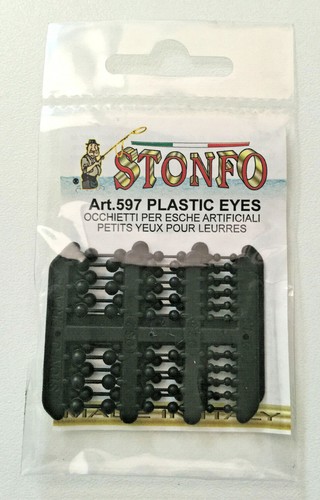 Stonfo Plastic Eyes Dumbbell Shaped, Fly Tying Material - Picture 4 of 9