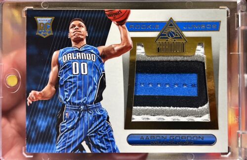 2014-15 Paramount Aaron Gordon Rookie Jumbos Patch RC /25 4 Color Chunky Patch - Picture 1 of 1