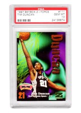 Tim Duncan (Spurs) 1997 Skybox Z-Force #111 RC Rookie Card - PSA 10 GEM MINT