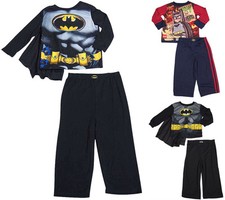 Toddler Boys Batman Long Sleeve 2 Piece Flame Resistant Pajamas Set