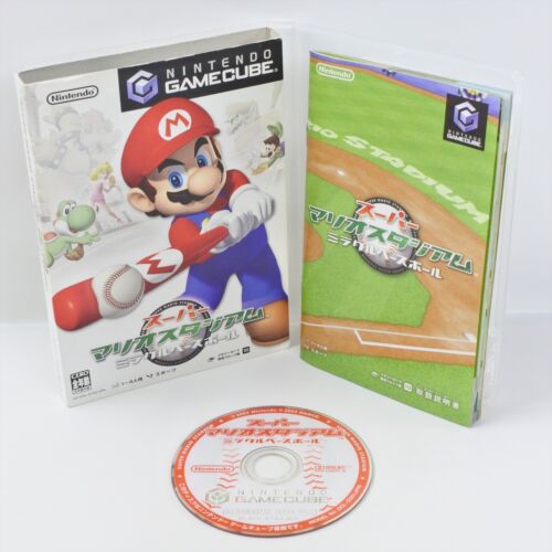SUPER MARIO STADIUM Miracle Baseball Gamecube Nintendo For JP System 2118 gc - Afbeelding 1 van 5