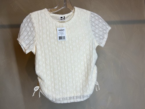 Self Esteem Girls Short Sleeve Lace Side-Cinched Lined Tee/Shirt, lot of 2|SZ:L - Picture 7 of 22