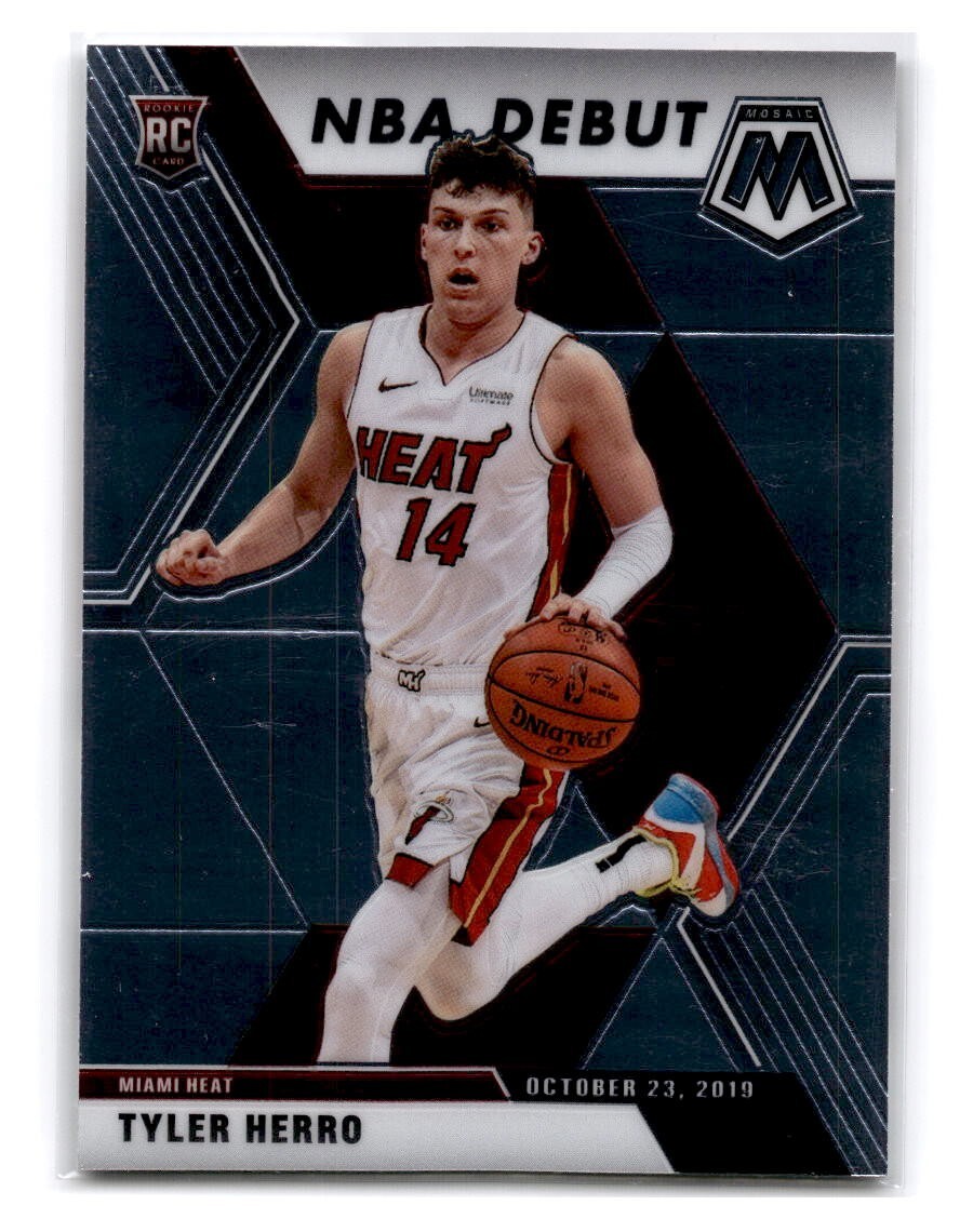 2019-20 Panini Mosaic #280 Tyler Herro Rookie RC NBA Debut - Miami Heat
