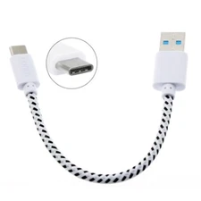 Braided Short Type-C Cable Fast Charge USB Power Wire Sync Cord for USB-C Phones