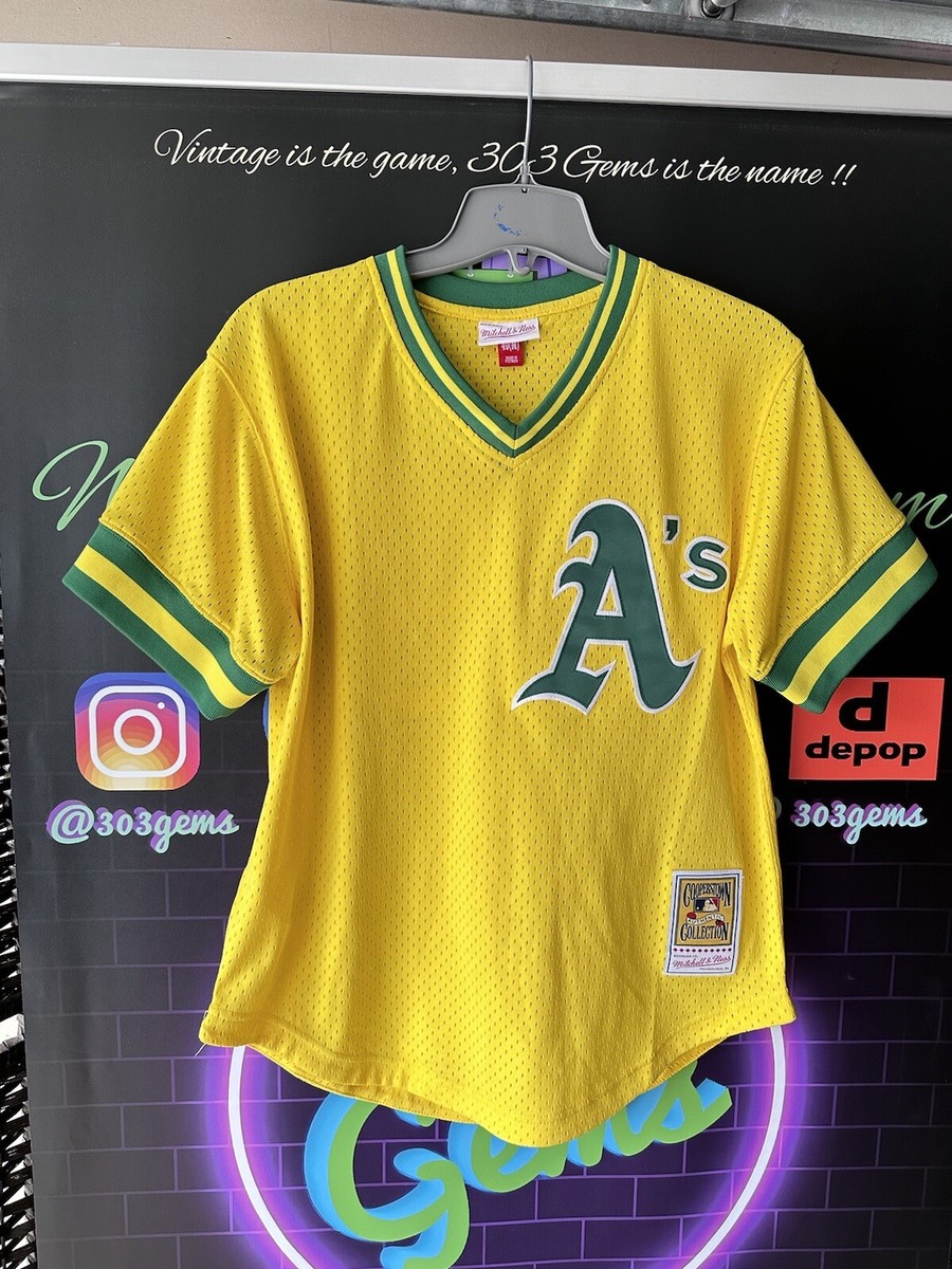 Authentic Mitchell & Ness Oakland Athletics A's #35 Rickey