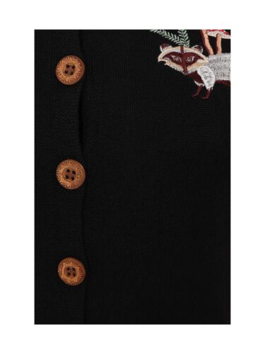 Woodland Mushroom Cardigan Banned Apparel Retro Christmas Vintage 1950s Winter - Picture 2 of 8