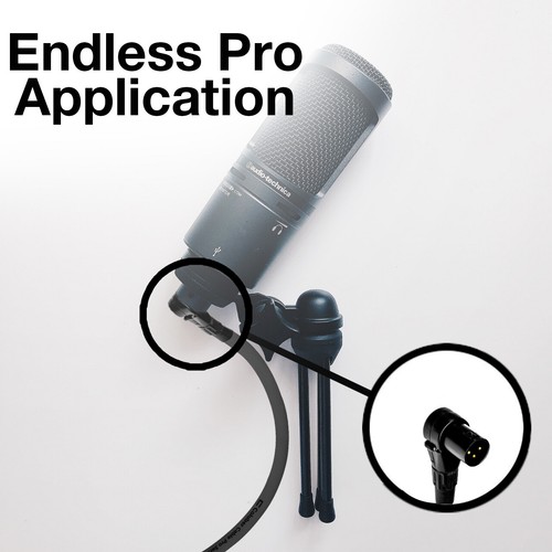 Rechter Winkel 3-Pin XLR Stecker auf 1/4" TRS Balanced Stereo Kabel benutzerdefinierte Länge Farbe - Bild 6 von 19