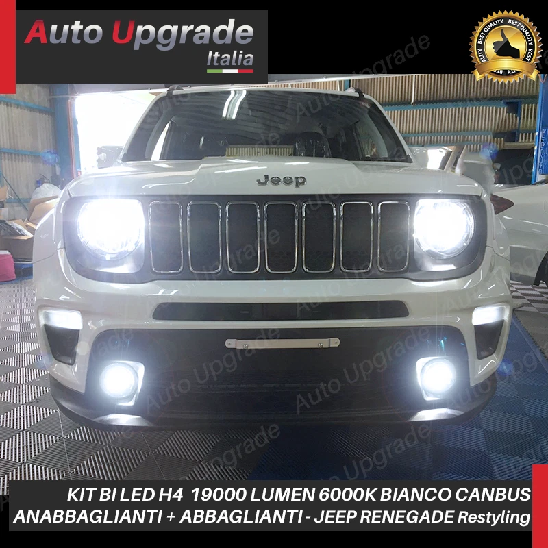 FULL LED PER JEEP RENEGADE RESTYLING - ANABBAGLIANTI ABBAGLIANTI DRL FENDINEBBIA - Immagine 2 di 4