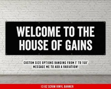 Motivational Home Gym Banner - Inspirational Weightlifting Wall Art
