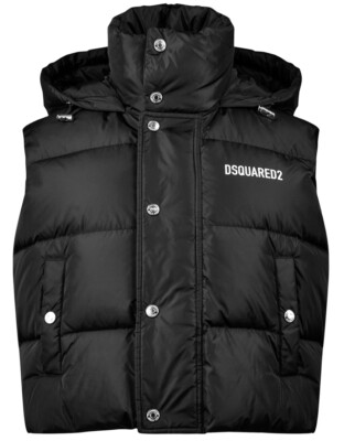 DSQUARED2 LOGO DOWN VEST GILET DAMEN WESTE DAUNENJACKE S75FB0155S53817900