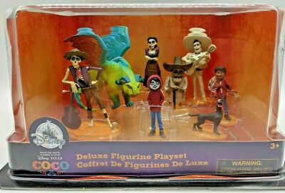 Disney Pixar Coco Deluxe Figurine Set of 8 Figures BRAND for sale