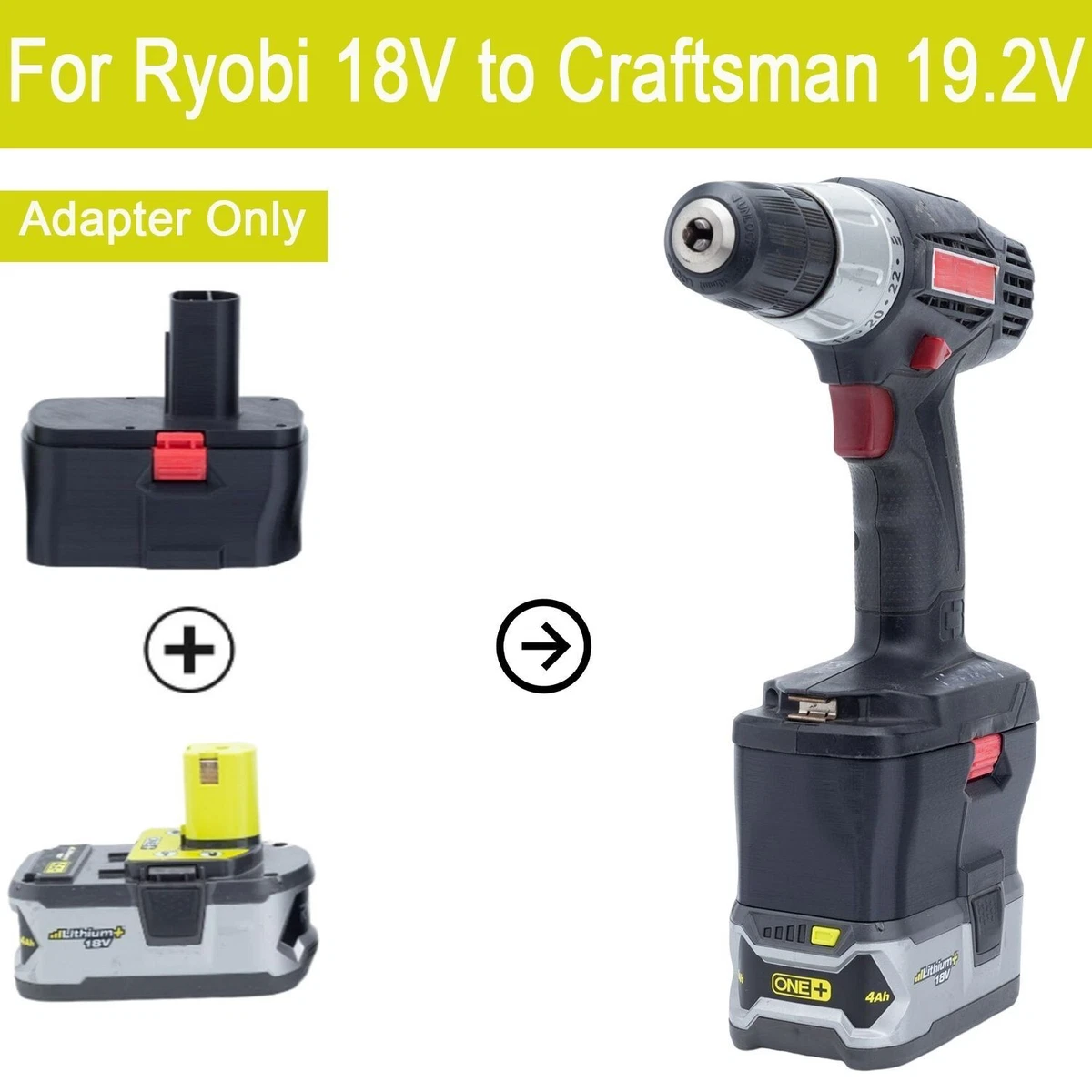 Ryobi one to craftsman sale c3 battery adapter