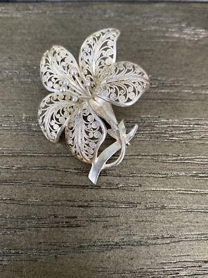 Bague Filigrane Fleur de Lys Argent