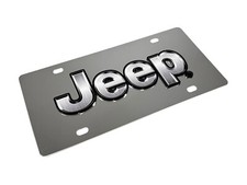 Jeep Stainless Steel License Plate Jeep Stainless Steel License Plate