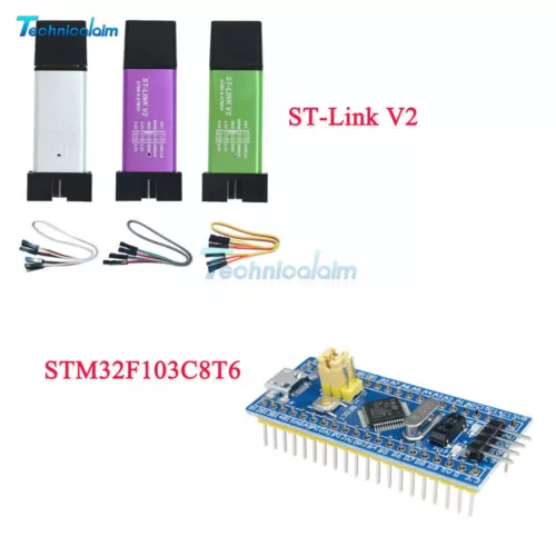 STM32F103C8T6 ARM STM32 Minimum System Development Board + ST-Link V2 Downloader