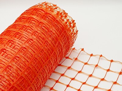Warnschutzzaun Absperrzaun Fangnetz Notfallzaun | 1,2 m breit | ORANGE | 120 g/m