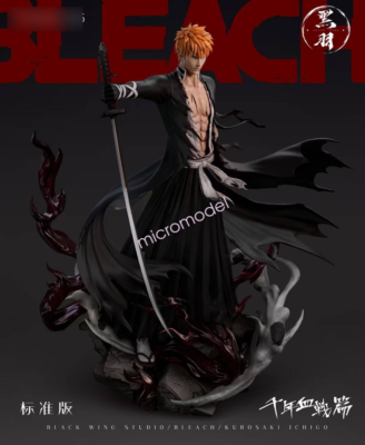 Eamily Statue Ichigo Kurosaki Void White – PVC 34 Cm Décoration Bureau – Shinigami Realm