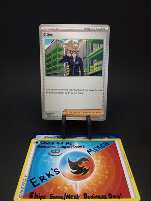 Clive 078/091 Paldean Fates Regular Uncommon Pokemon Card