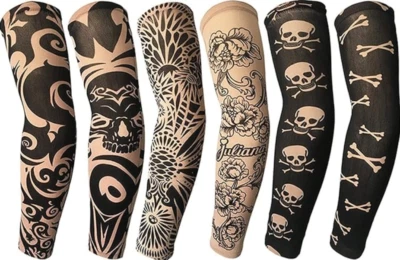 Brazo Tatua Mangas Para Hombres Y Mujeres Con Proteccion Solar UV 6 Piezas, USA